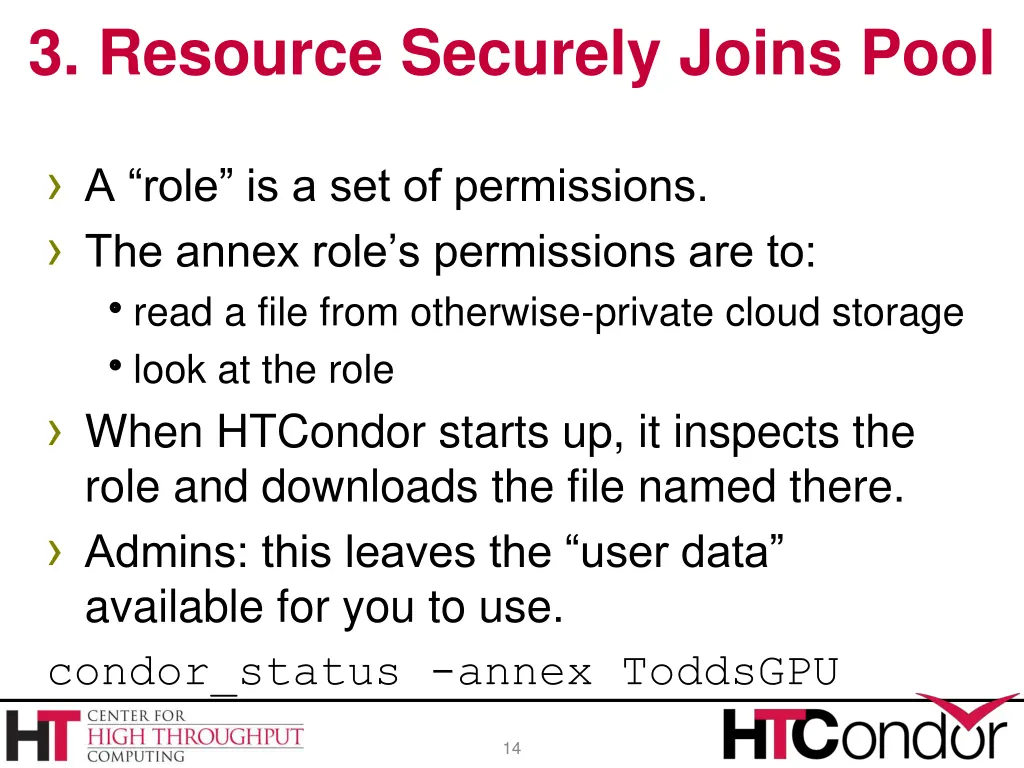 3 resource securely joins pool