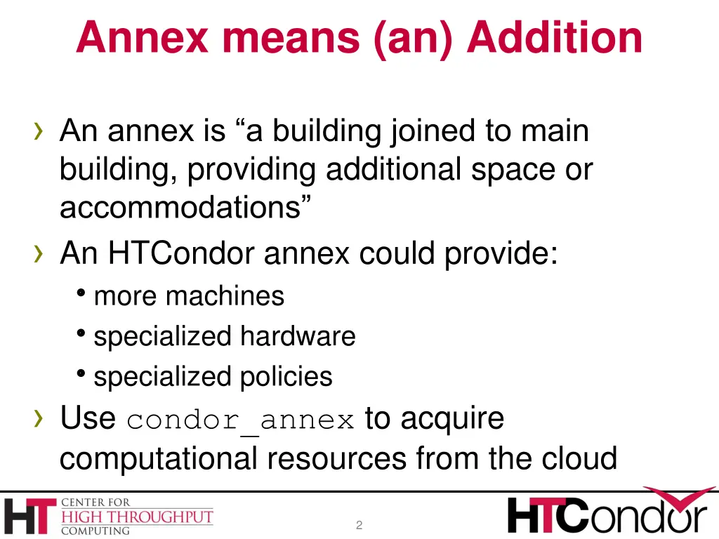 annex means an addition