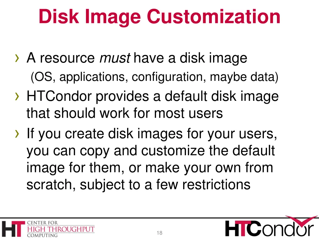 disk image customization