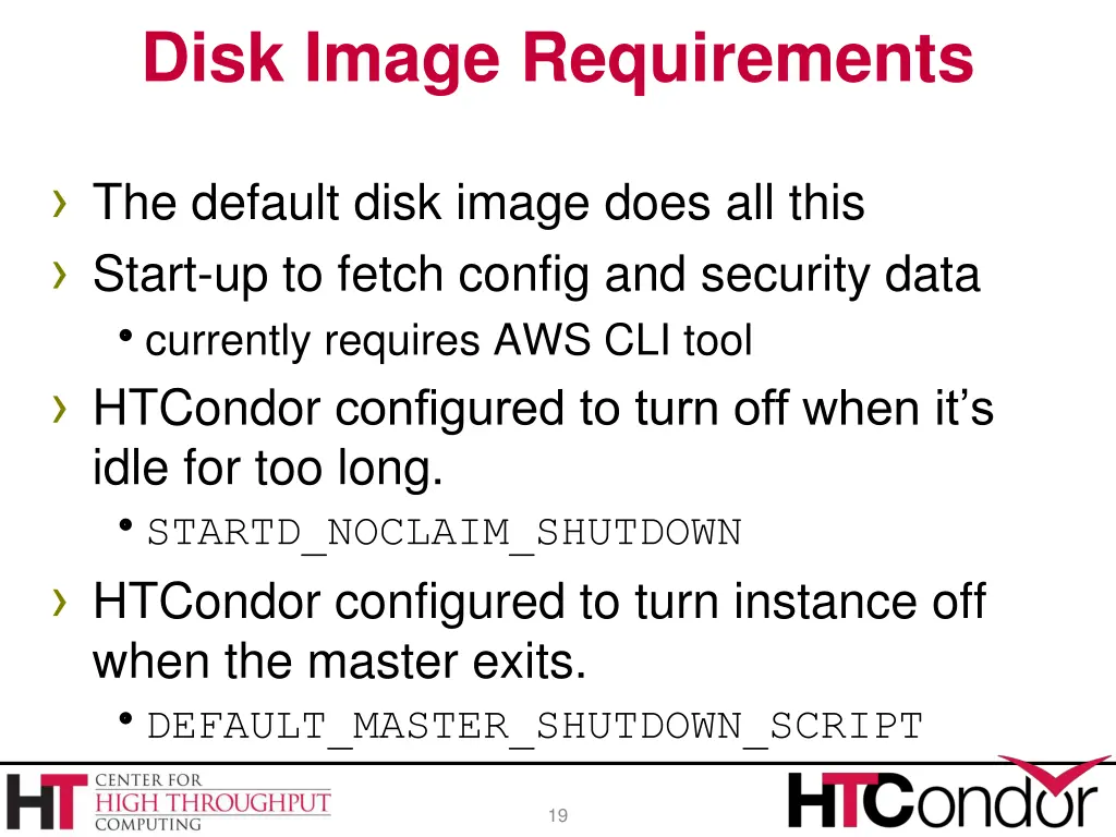 disk image requirements