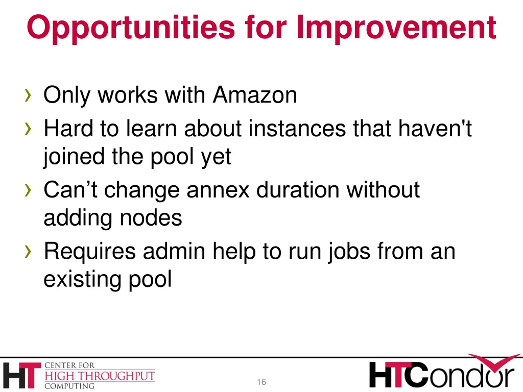 opportunities for improvement
