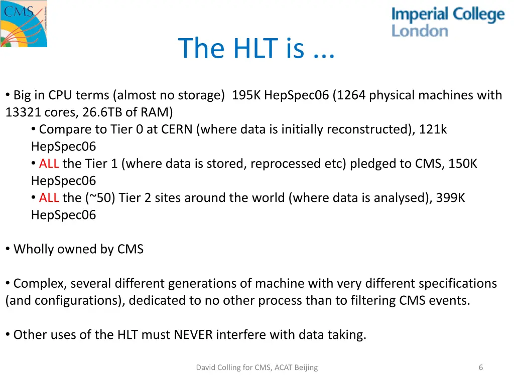 the hlt is