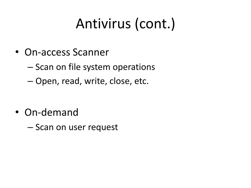antivirus cont