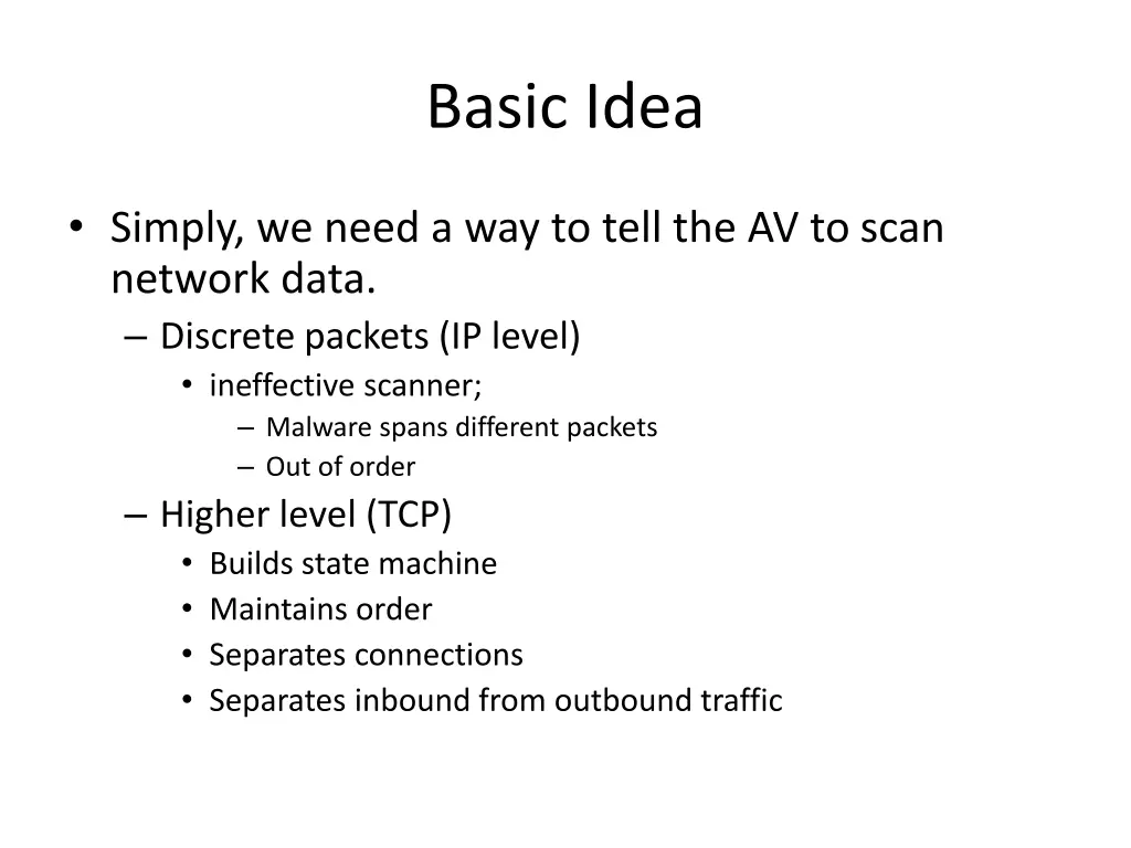 basic idea