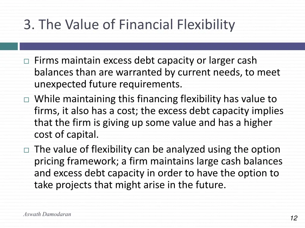 3 the value of financial flexibility