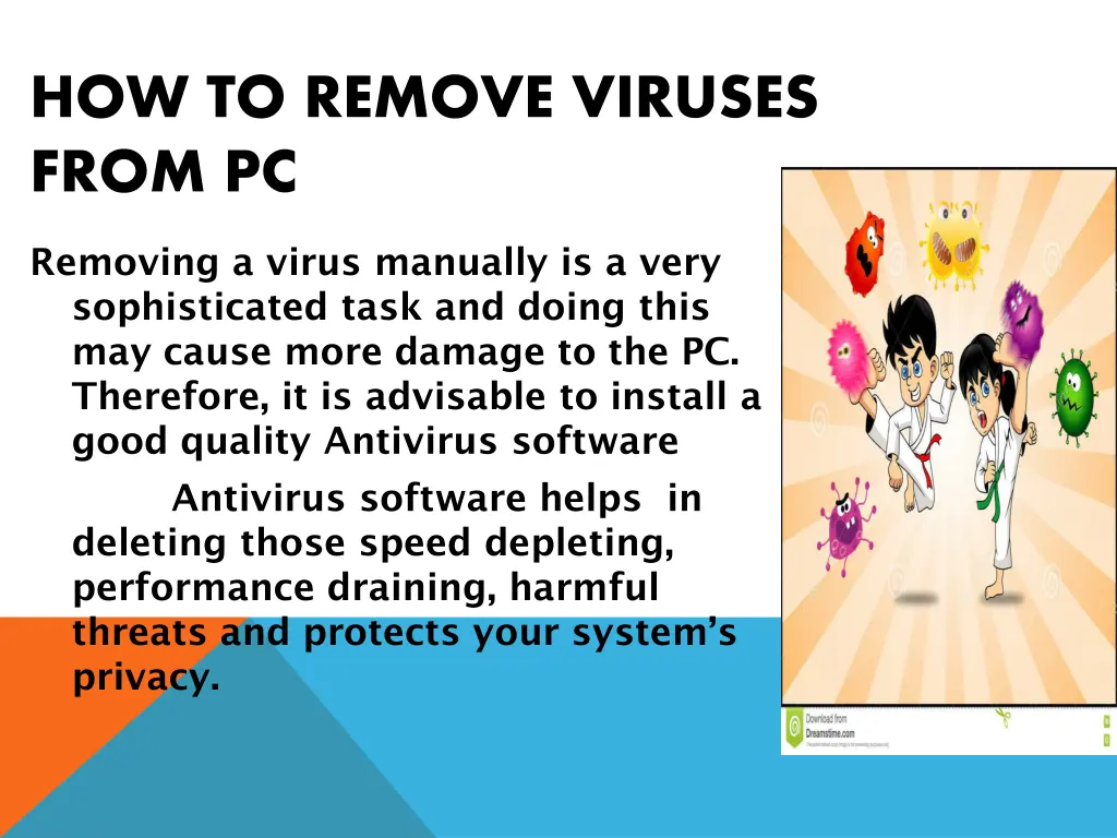 how to remove viruses from pc