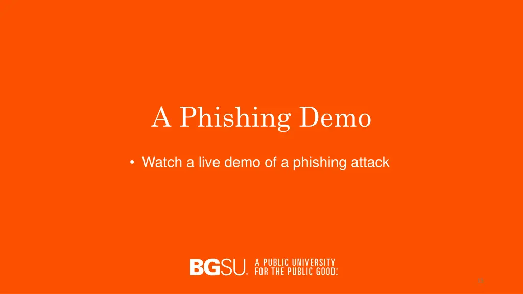 a phishing demo
