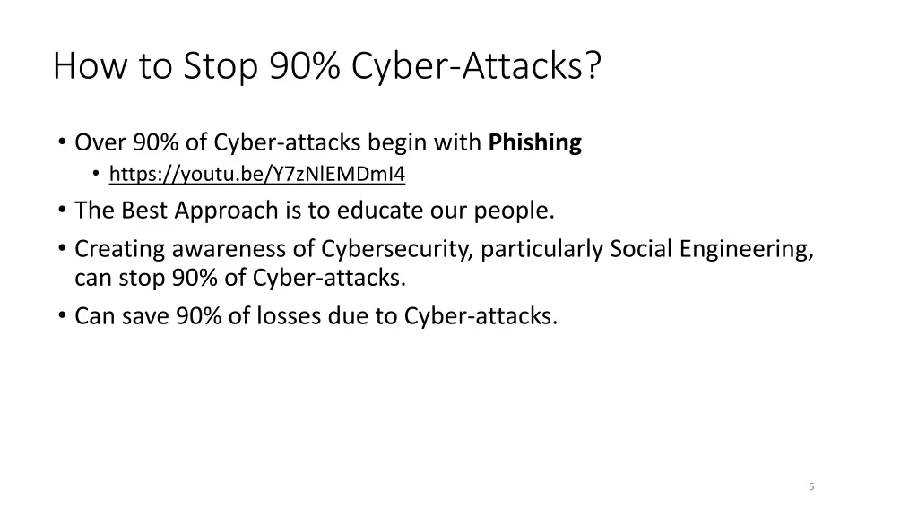 how to stop 90 cyber attacks