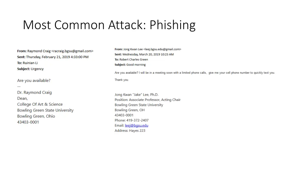 most common attack phishing