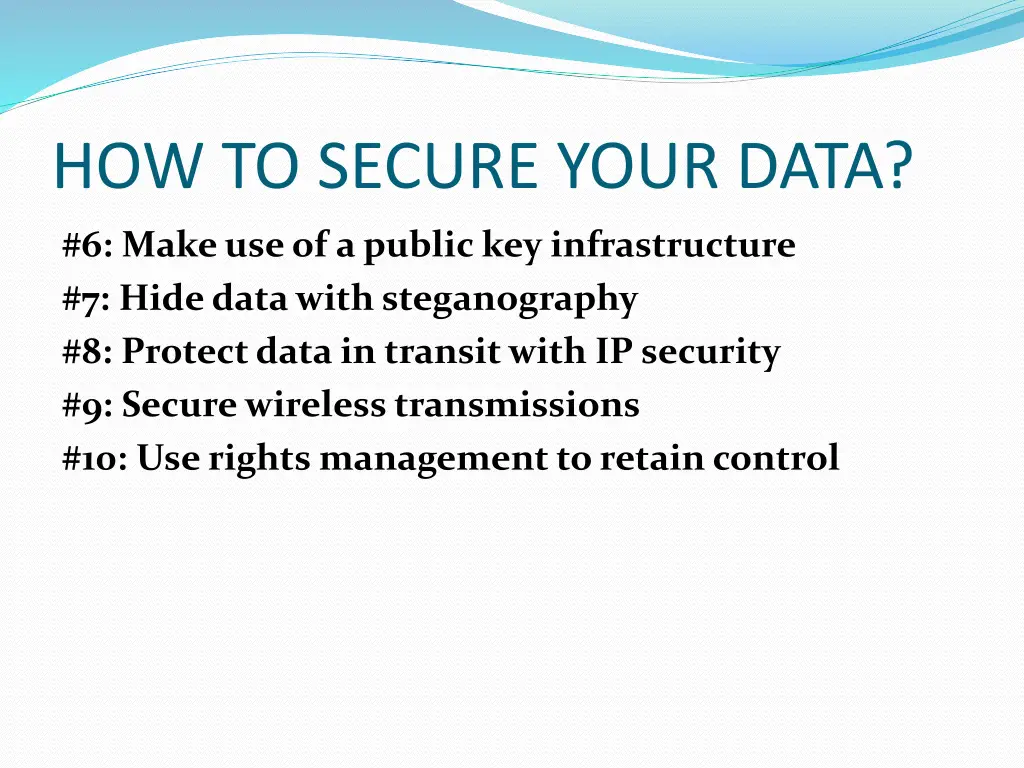 how to secure your data 1