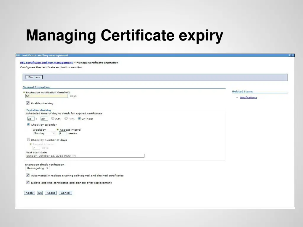 managing certificate expiry
