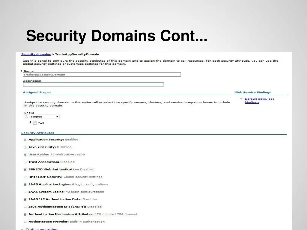 security domains cont