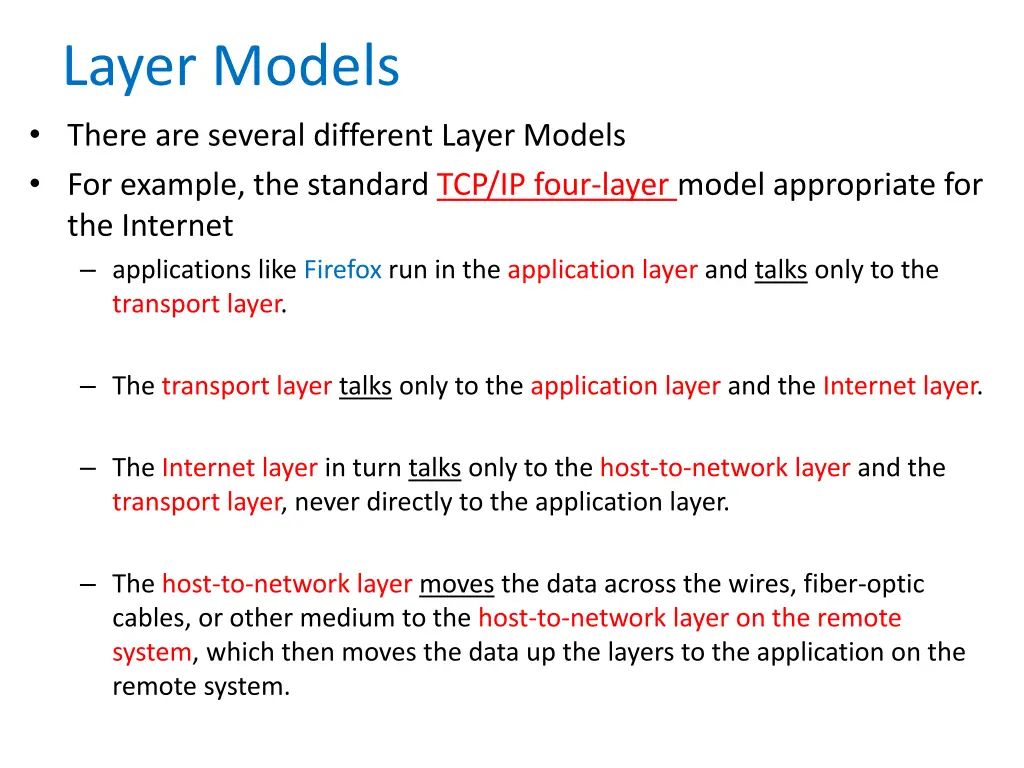 layer models there are several different layer
