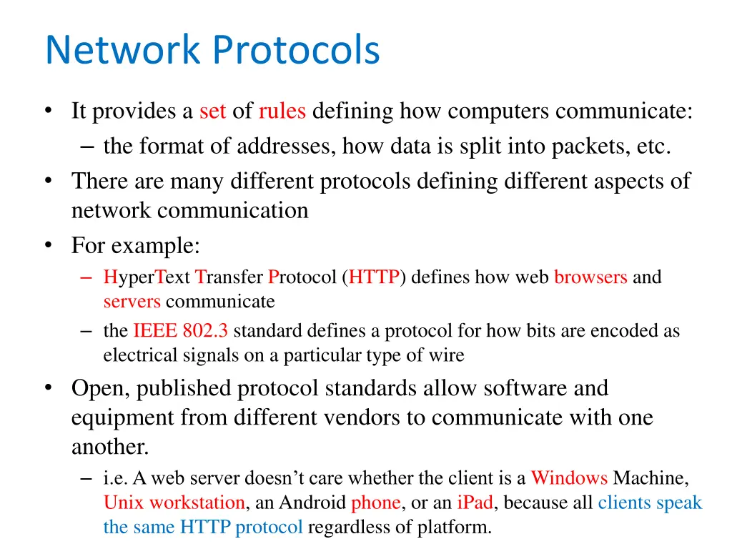 network protocols