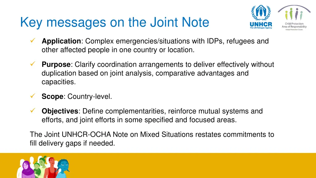 key messages on the joint note