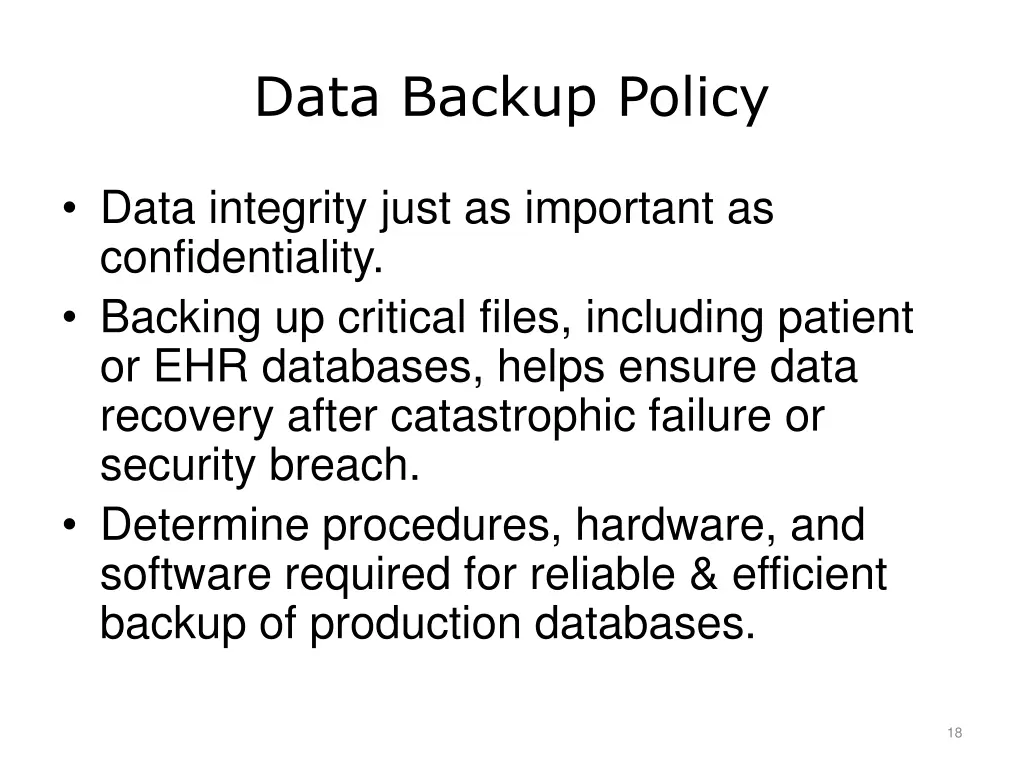 data backup policy