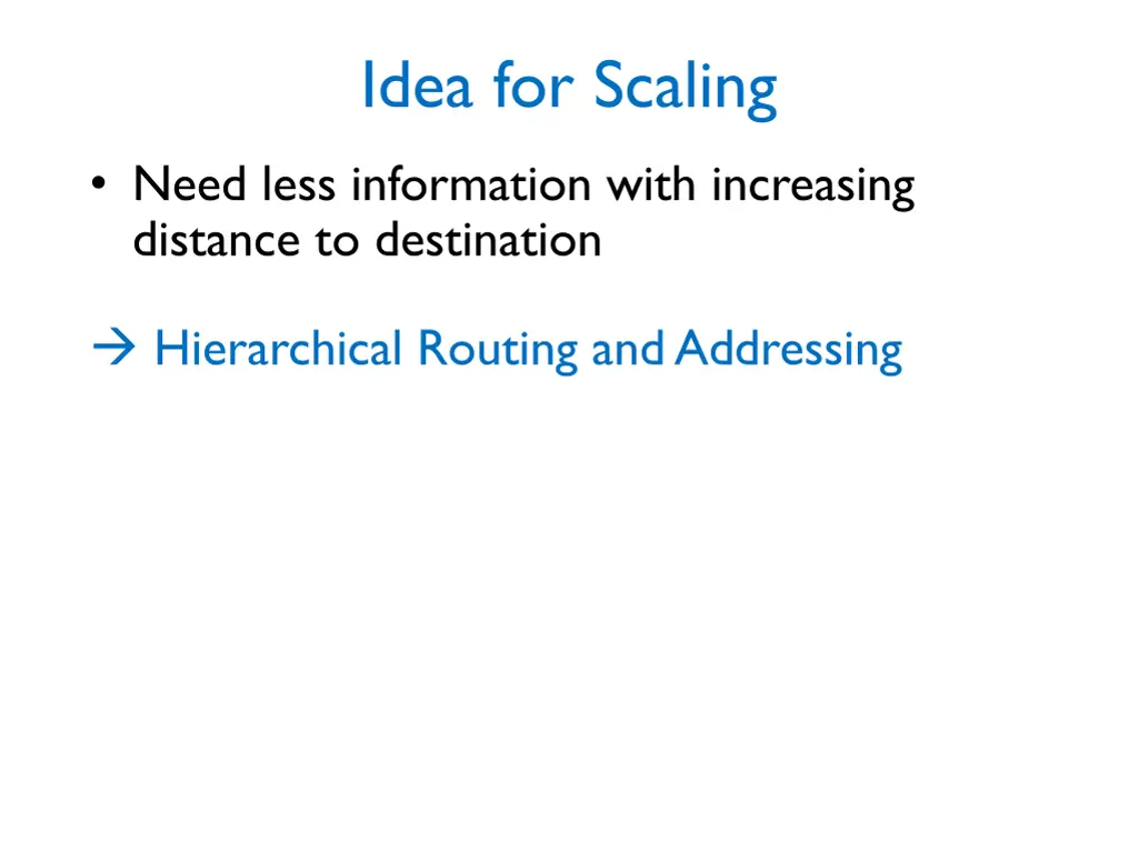 idea for scaling