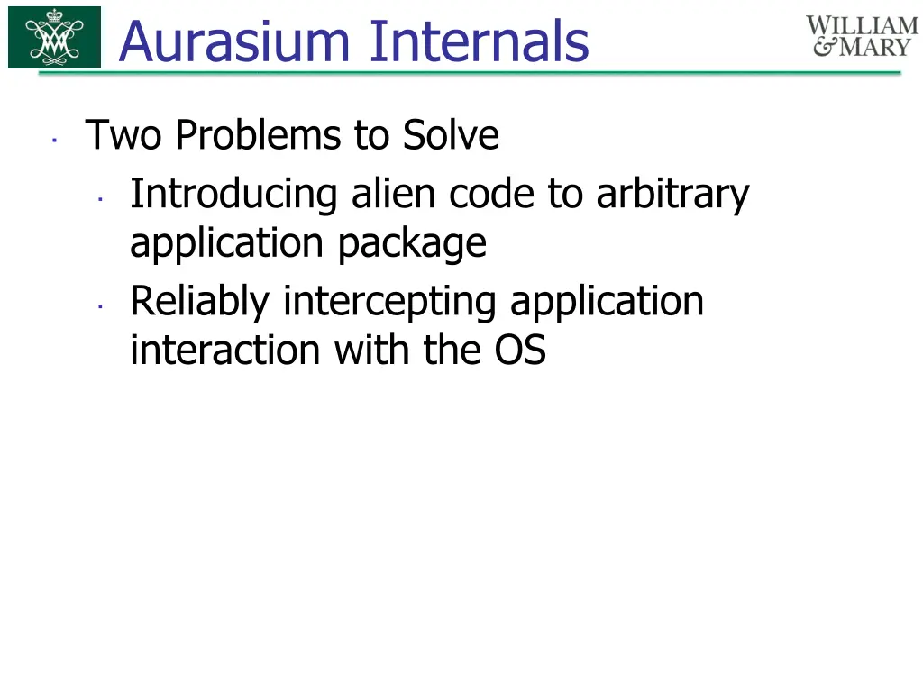 aurasium internals