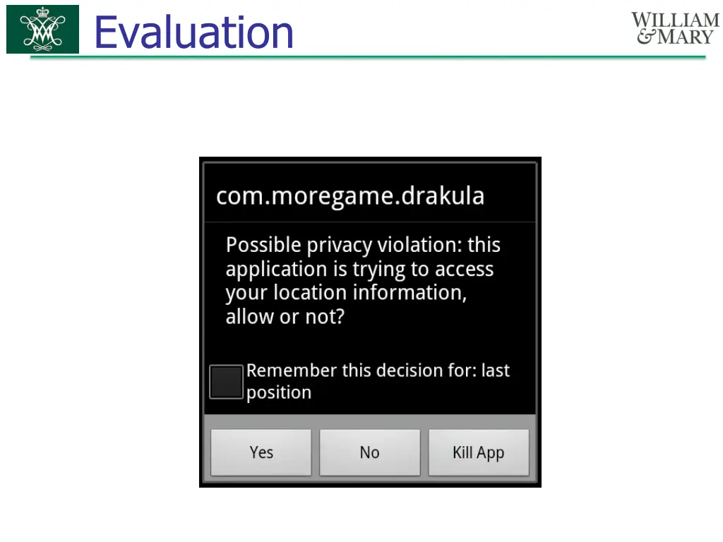 evaluation 1