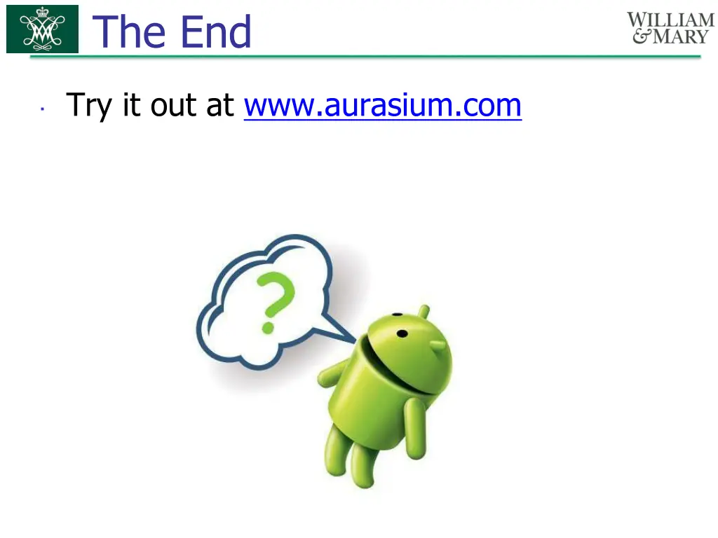 the end