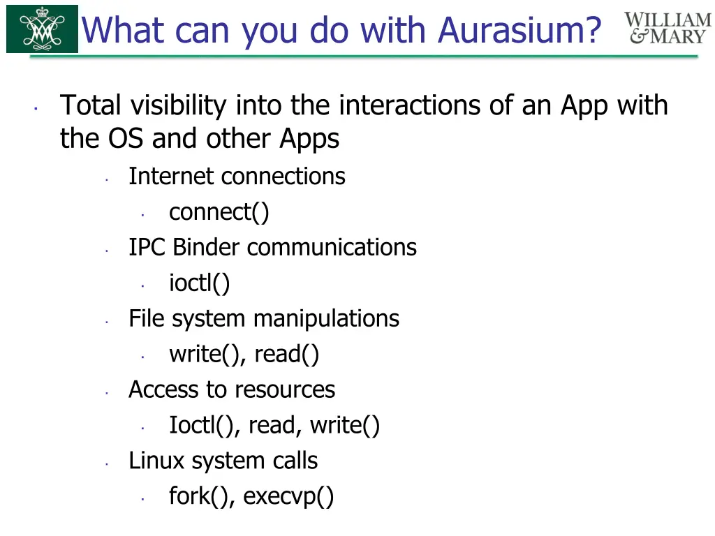 what can you do with aurasium