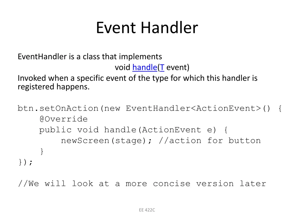 event handler 1