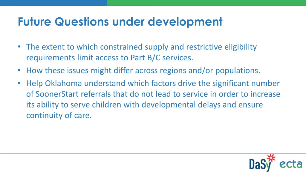 future questions under development