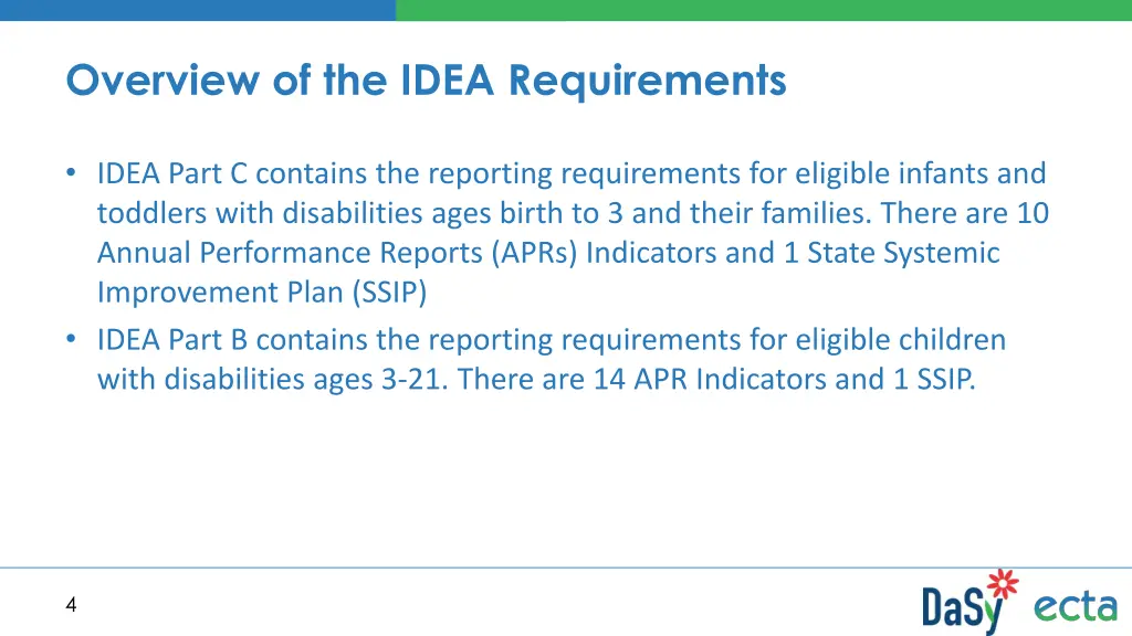 overview of the idea requirements