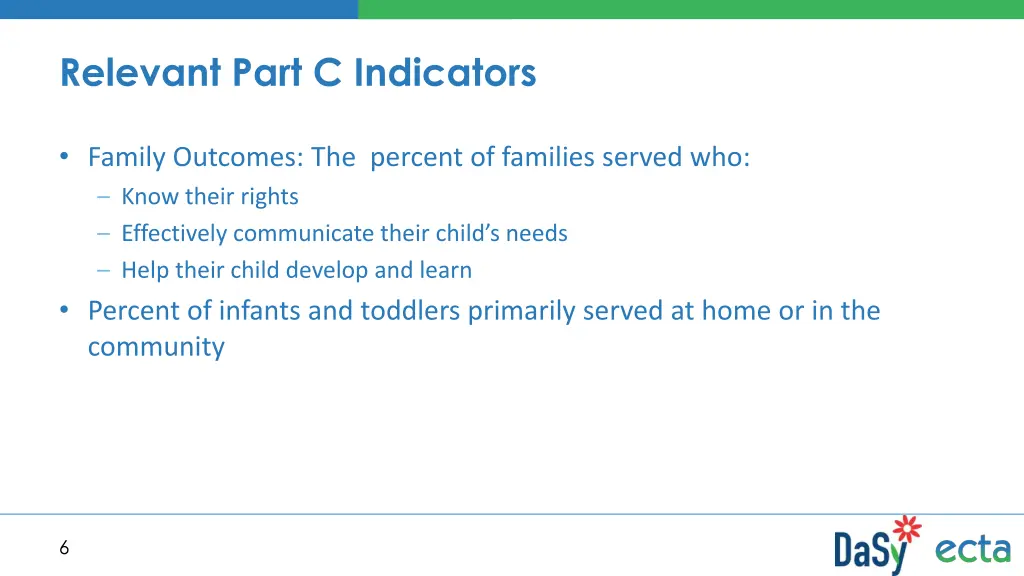 relevant part c indicators 1