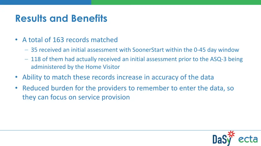results and benefits