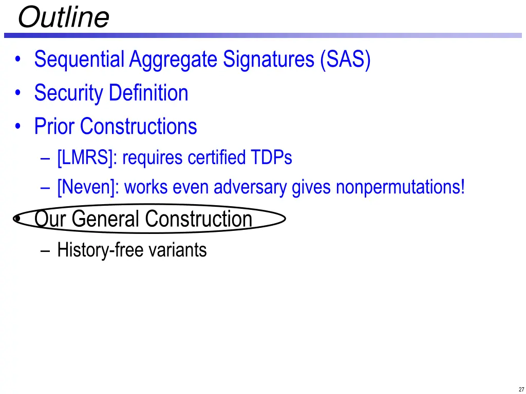 outline sequential aggregate signatures 3