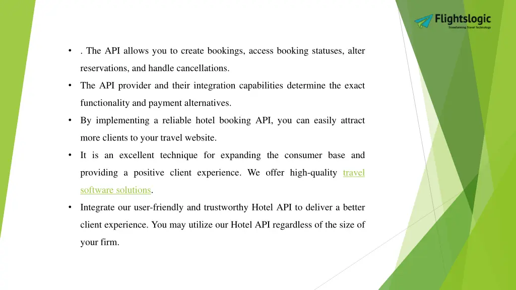 the api allows you to create bookings access