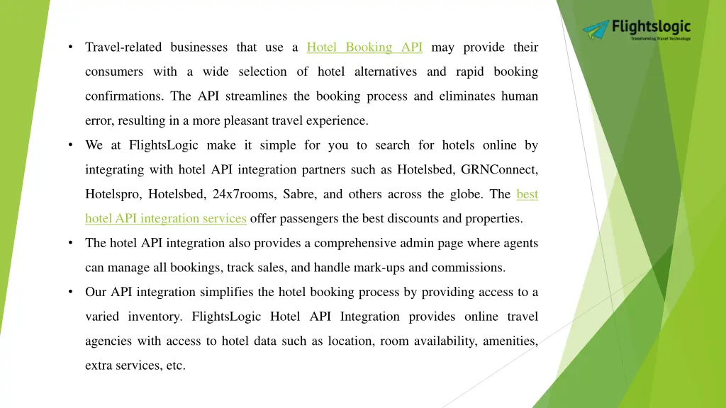 travel related businesses that use a hotel