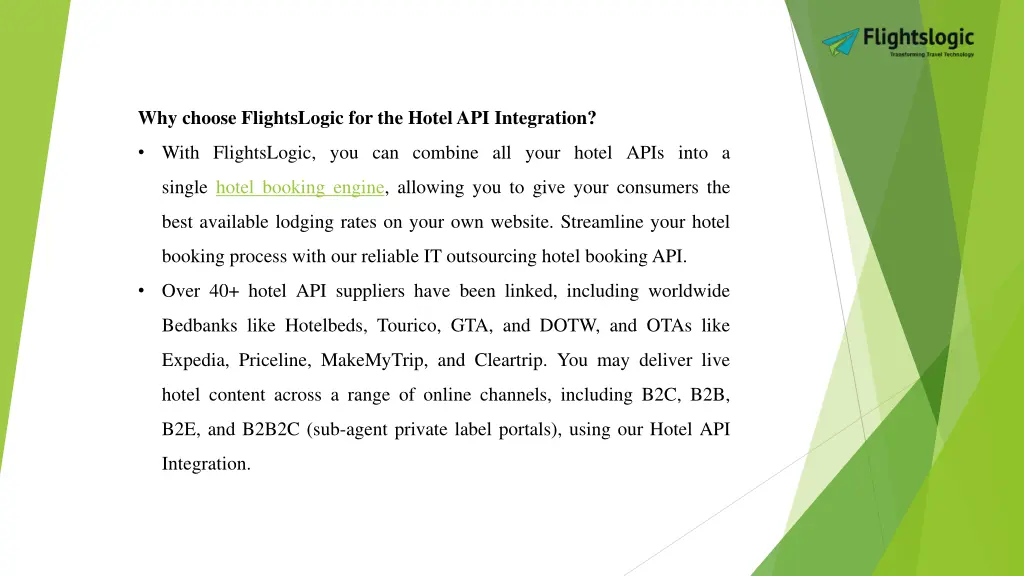 why choose flightslogic for the hotel