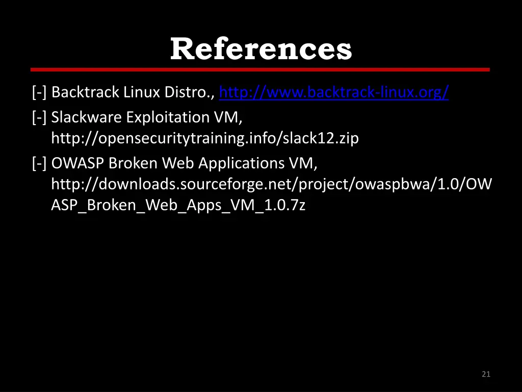 references