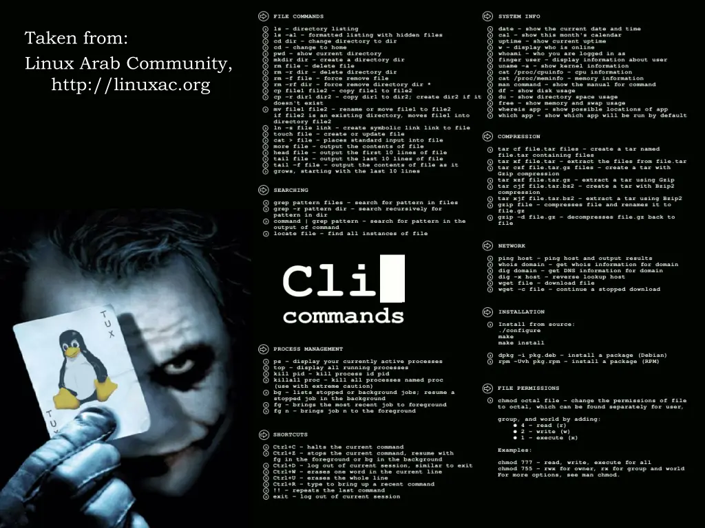 taken from linux arab community
