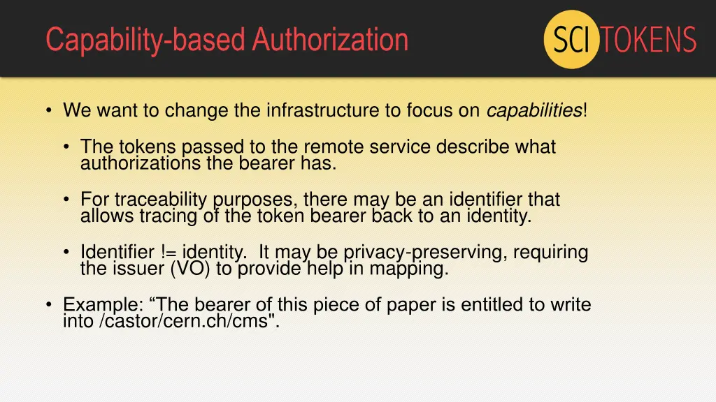 capability based authorization