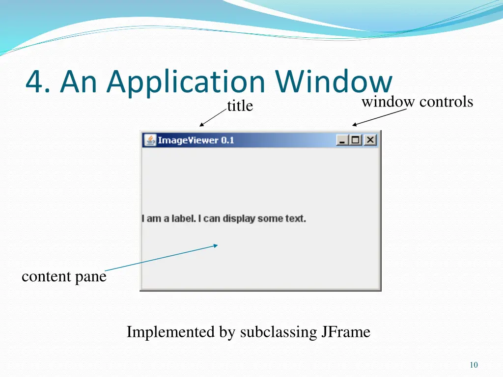 4 an application window