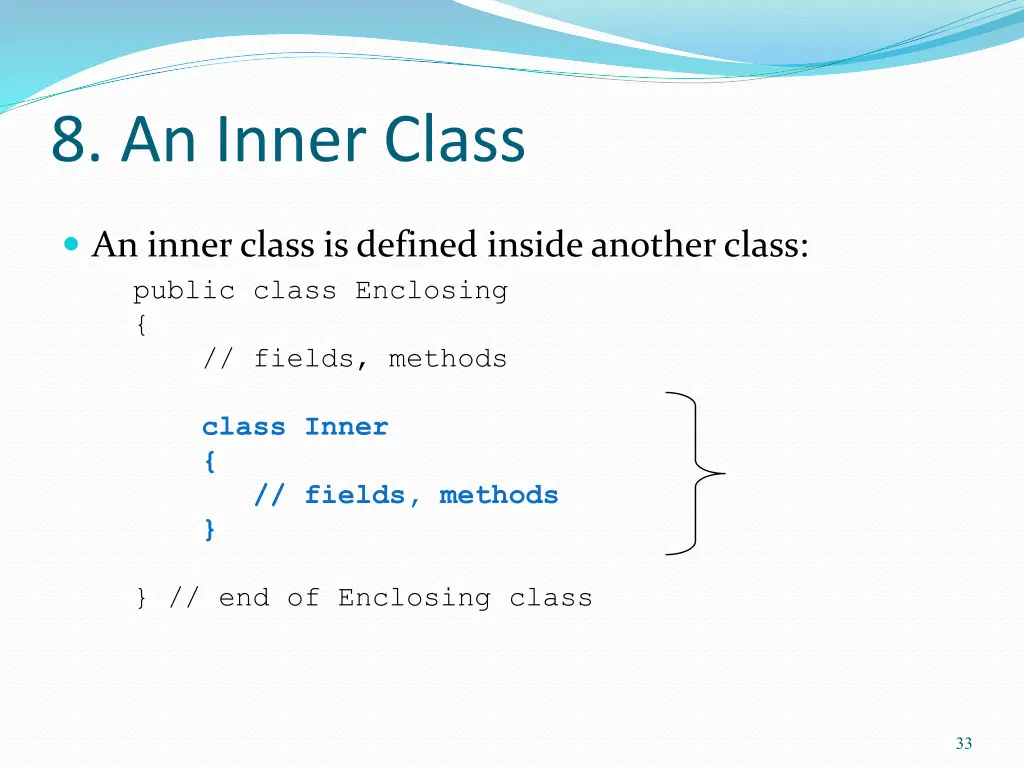 8 an inner class