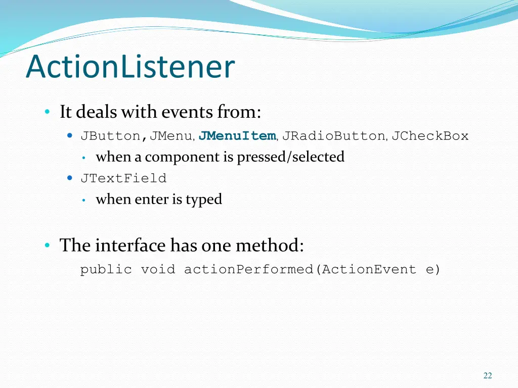 actionlistener