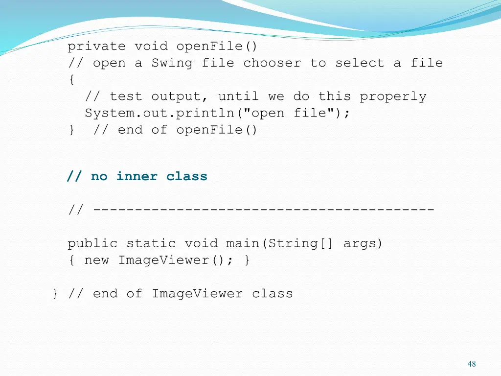private void openfile open a swing file chooser 2