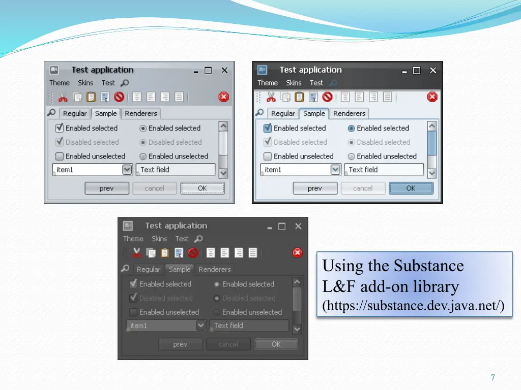 using the substance l f add on library https