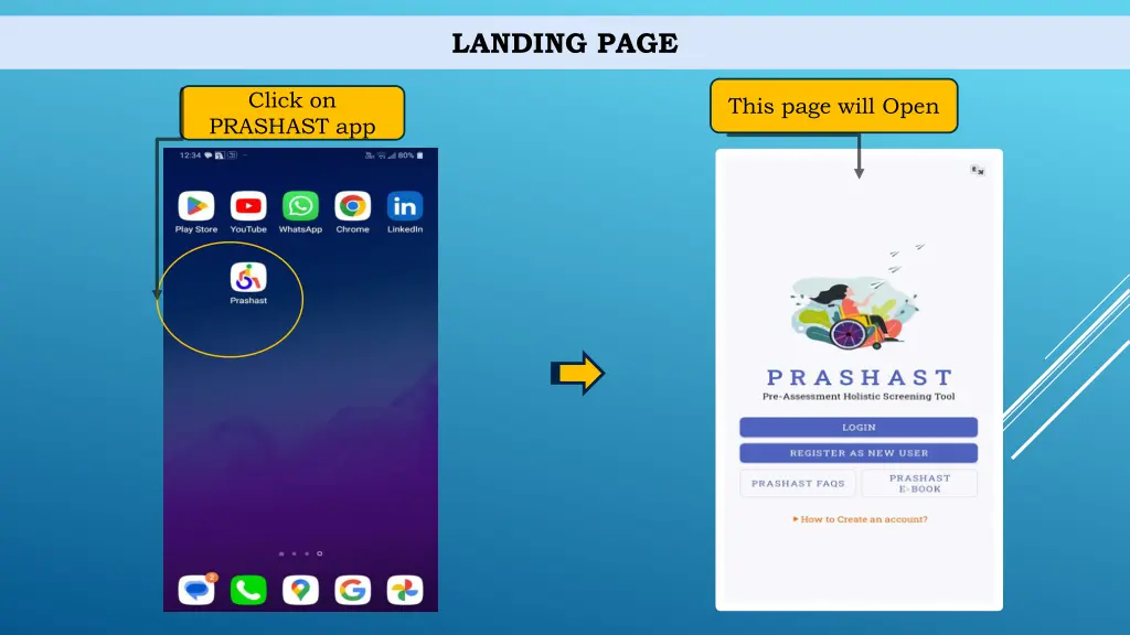 landing page