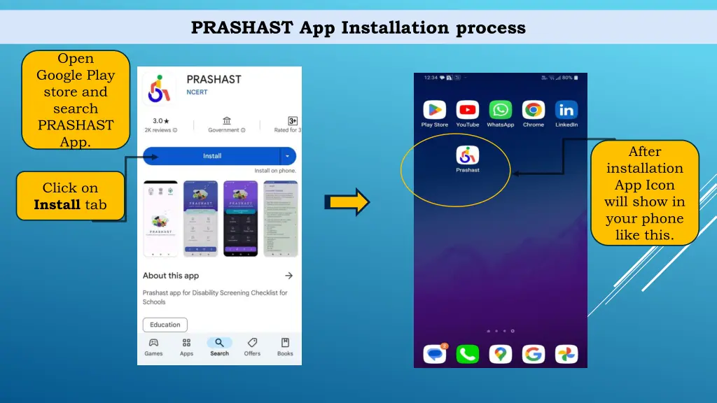 prashast app installation process