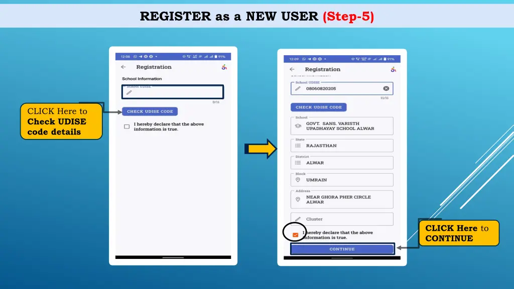 register as a new user step 5