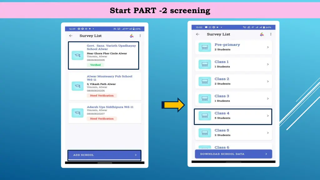 start part 2 screening