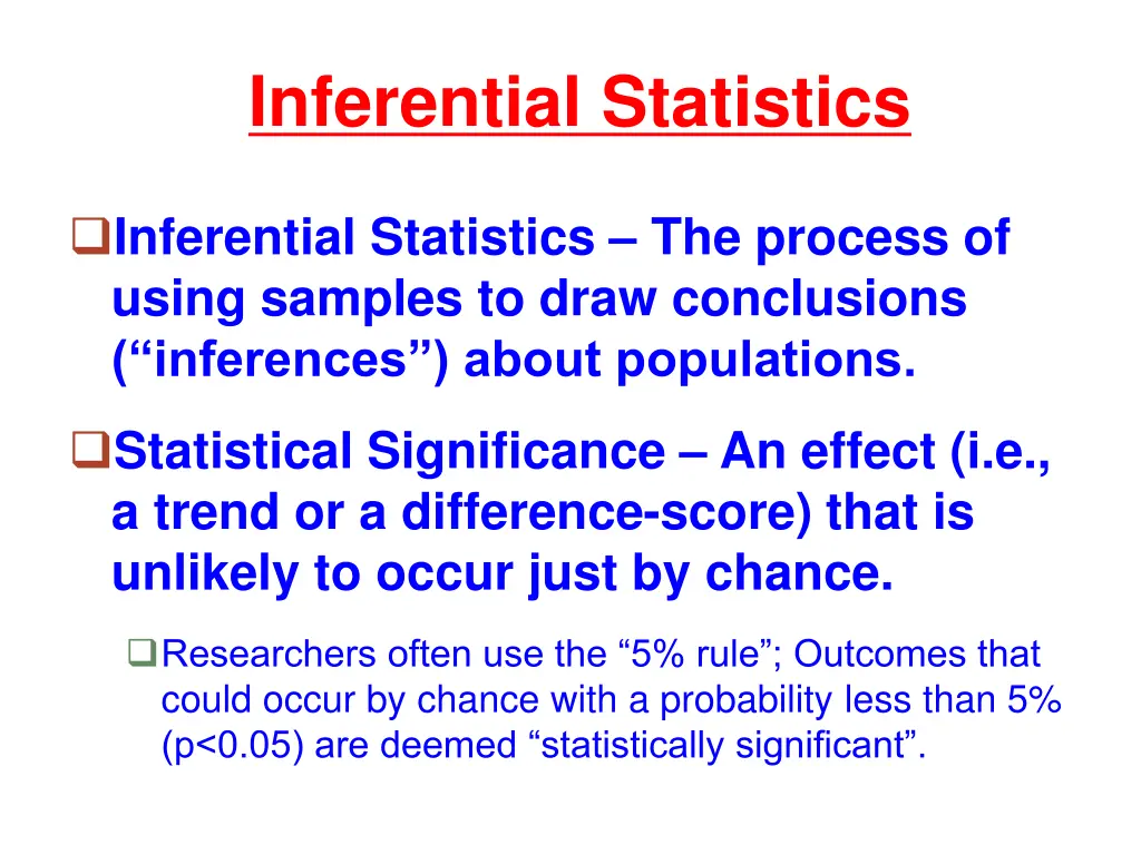 inferential statistics
