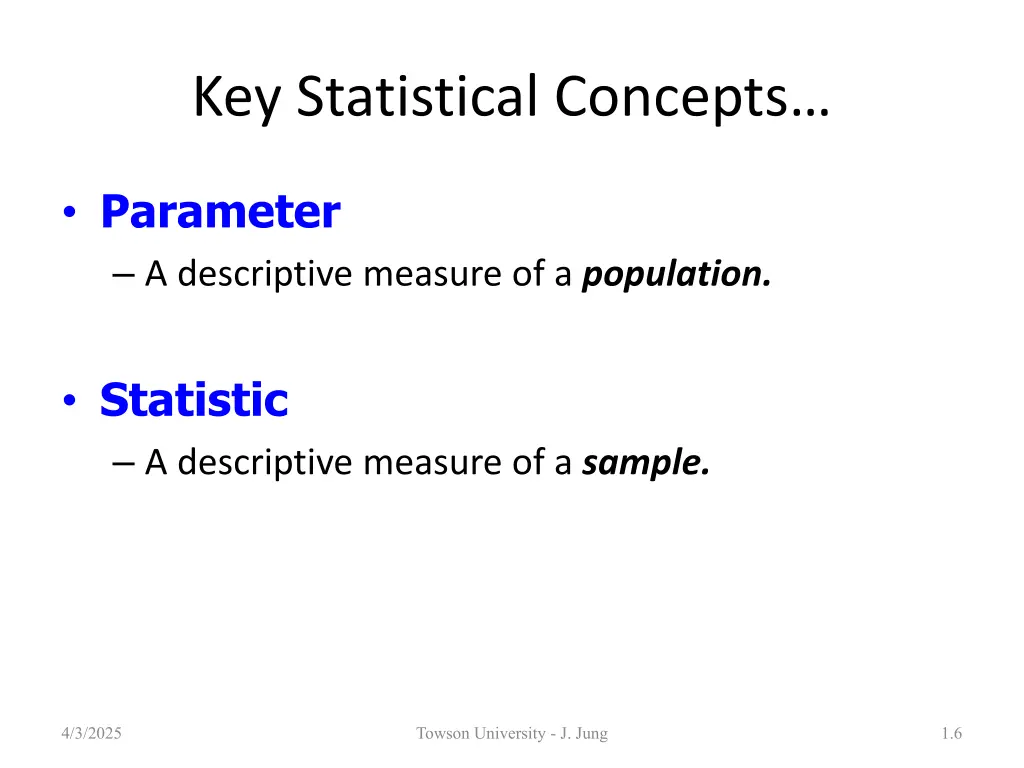 key statistical concepts 1