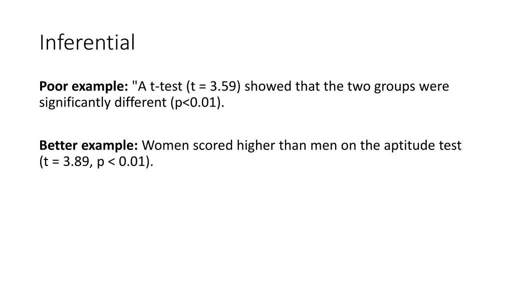 inferential
