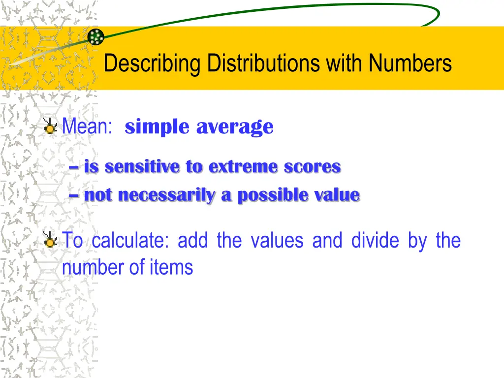 describing distributions with numbers